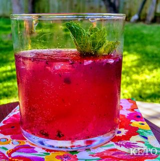 keto asterberry tequila cocktail